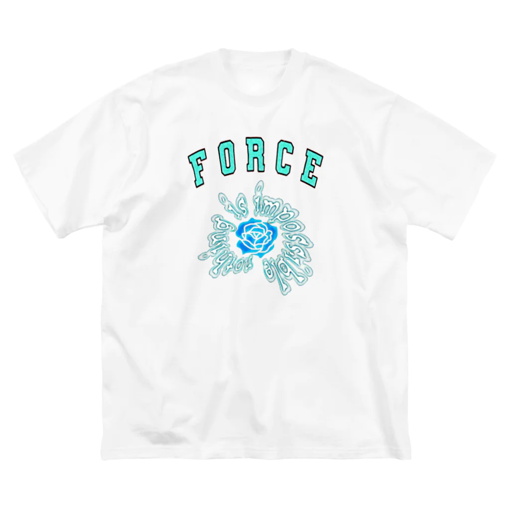 ForceのBlue rose ビッグシルエットTシャツ