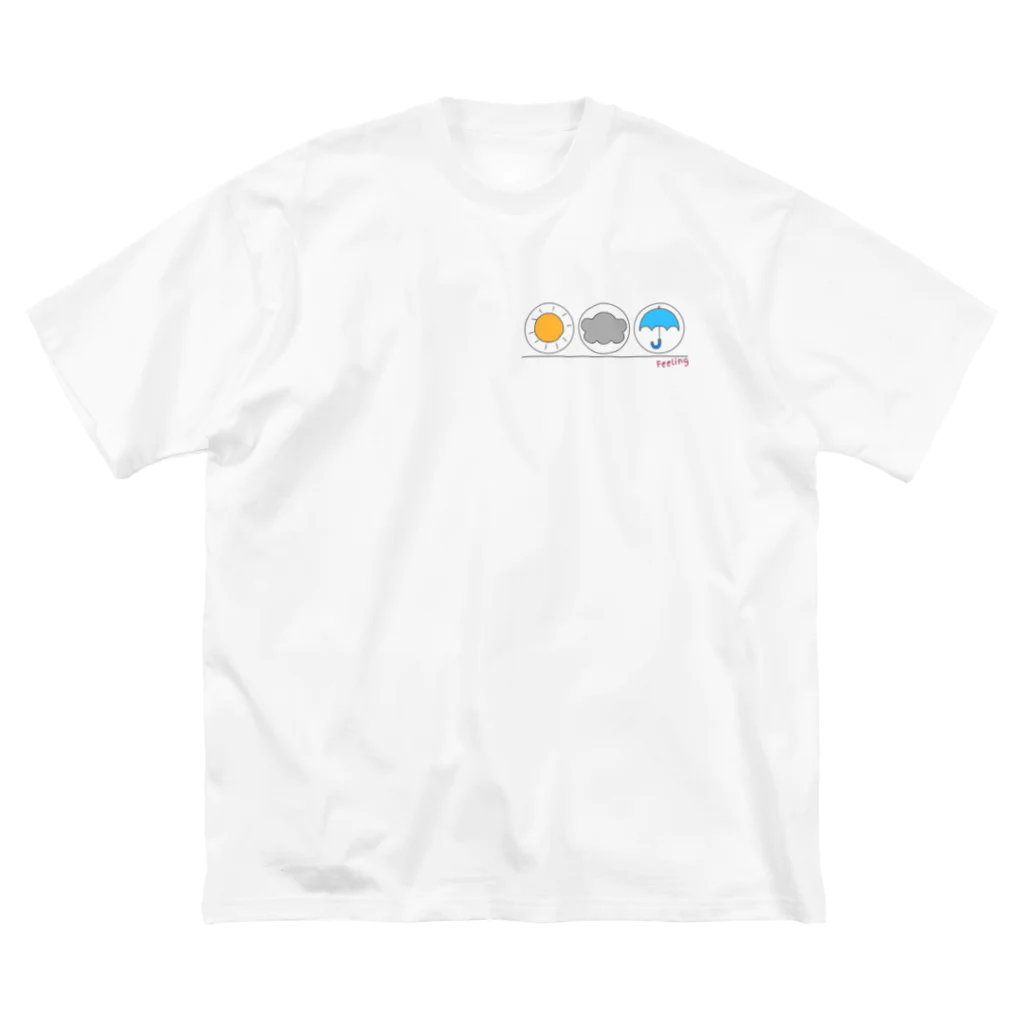 空風屋の気持ち天気 ビッグシルエットTシャツ