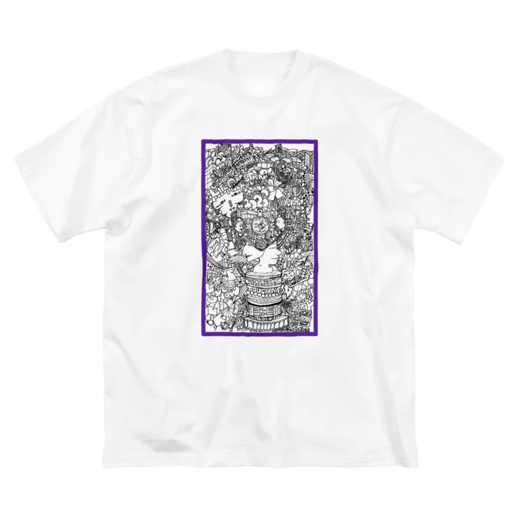 Ussy_0410の【細密画】TouchMe-Tシャツ Big T-Shirt