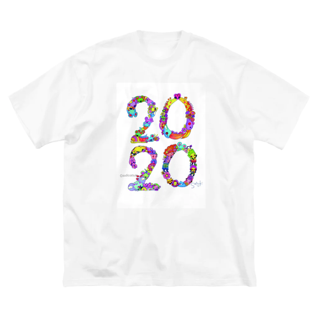 studio.satsukiの【2020】イラストmoji　colorful ver. ビッグシルエットTシャツ