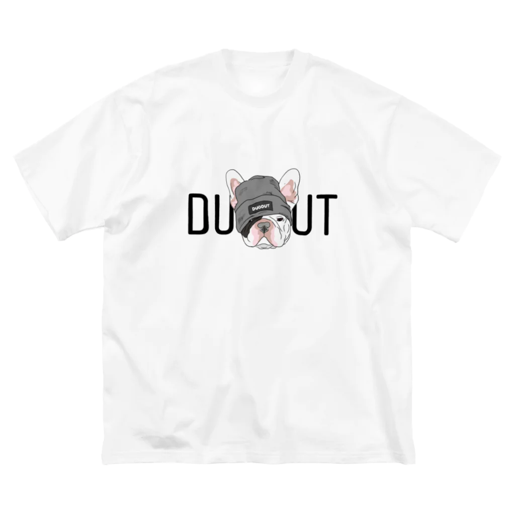 DUGOUTのDブル　ビッグTシャツ 루즈핏 티셔츠