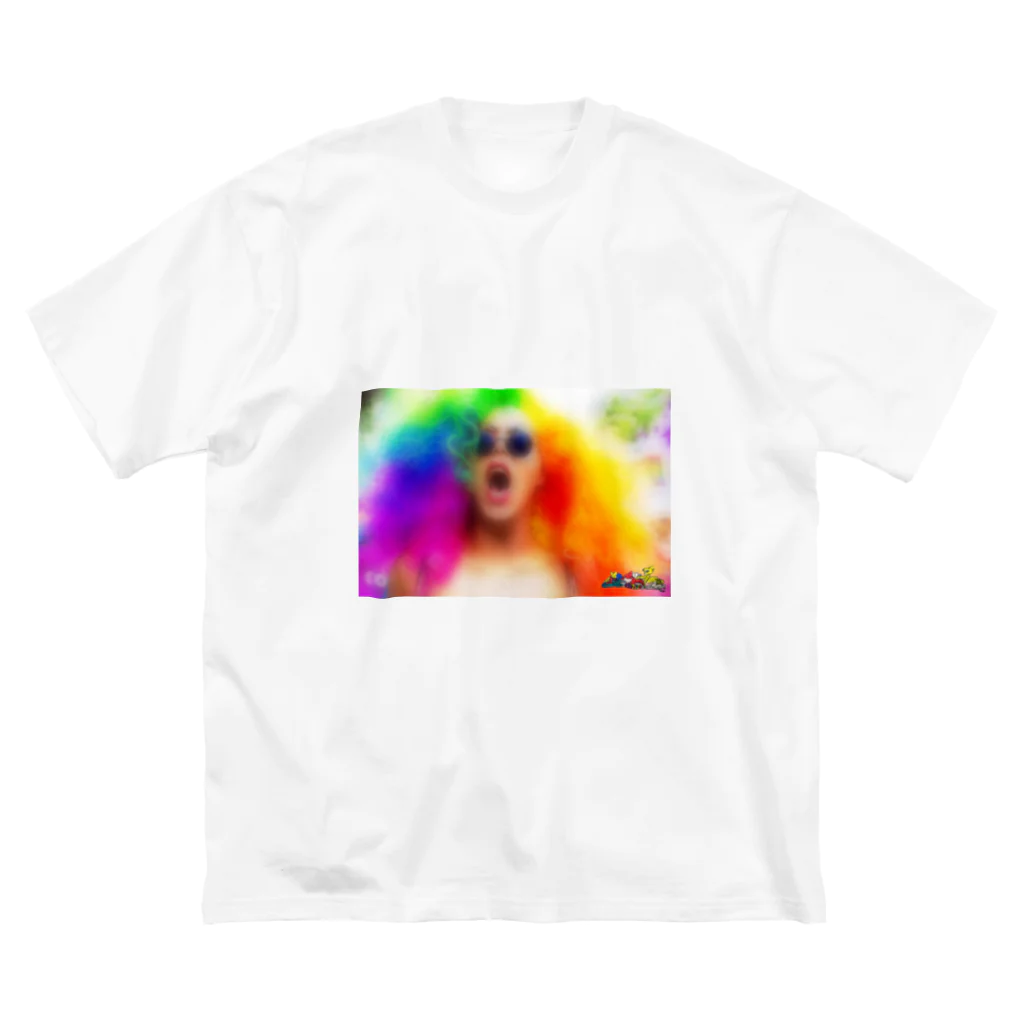 さくら5さいのrainbow01 ビッグシルエットTシャツ