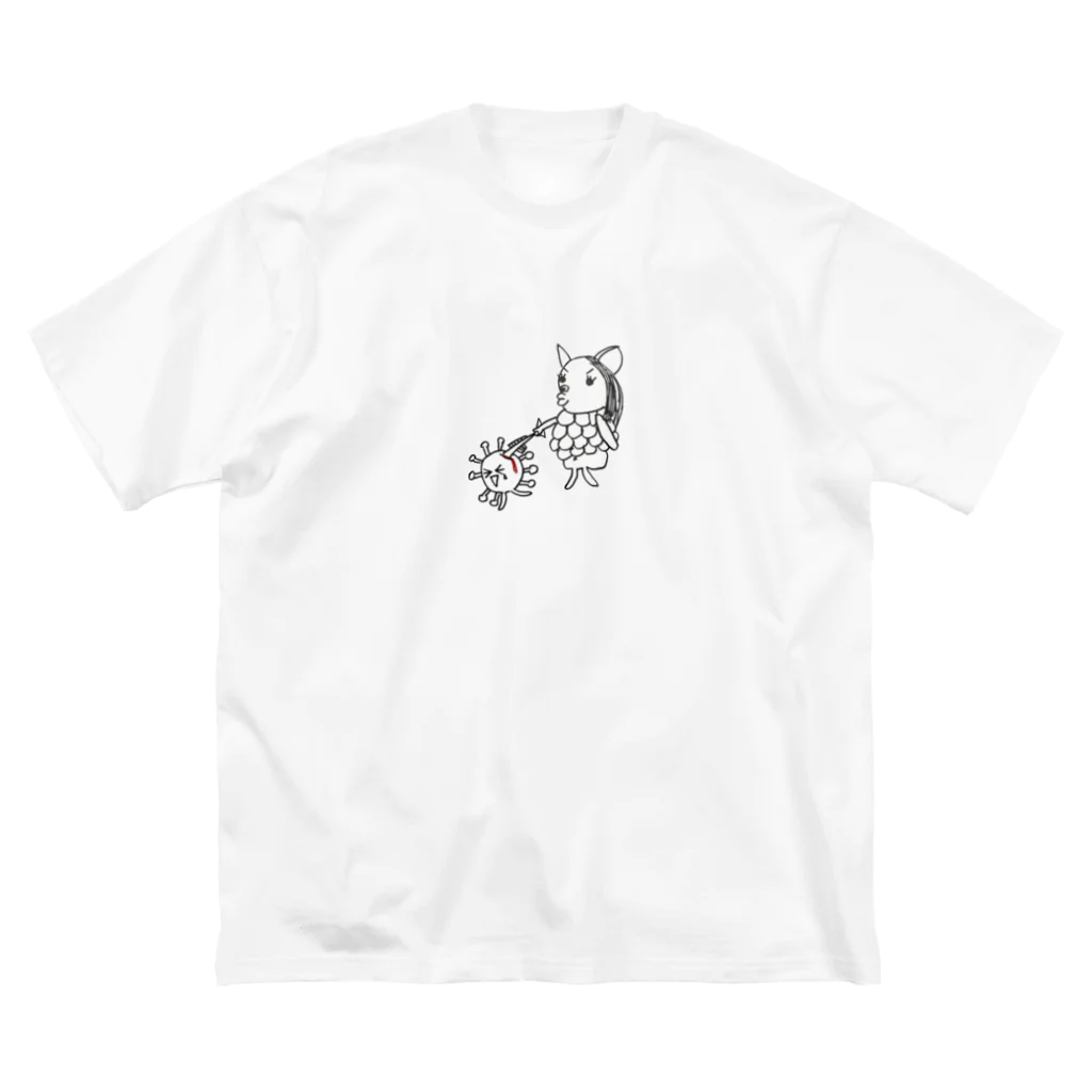 Sors-club-housEのvsコロナアマビエグッズ ビッグシルエットTシャツ