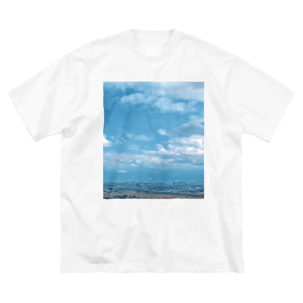 acquaのsky ビッグシルエットTシャツ