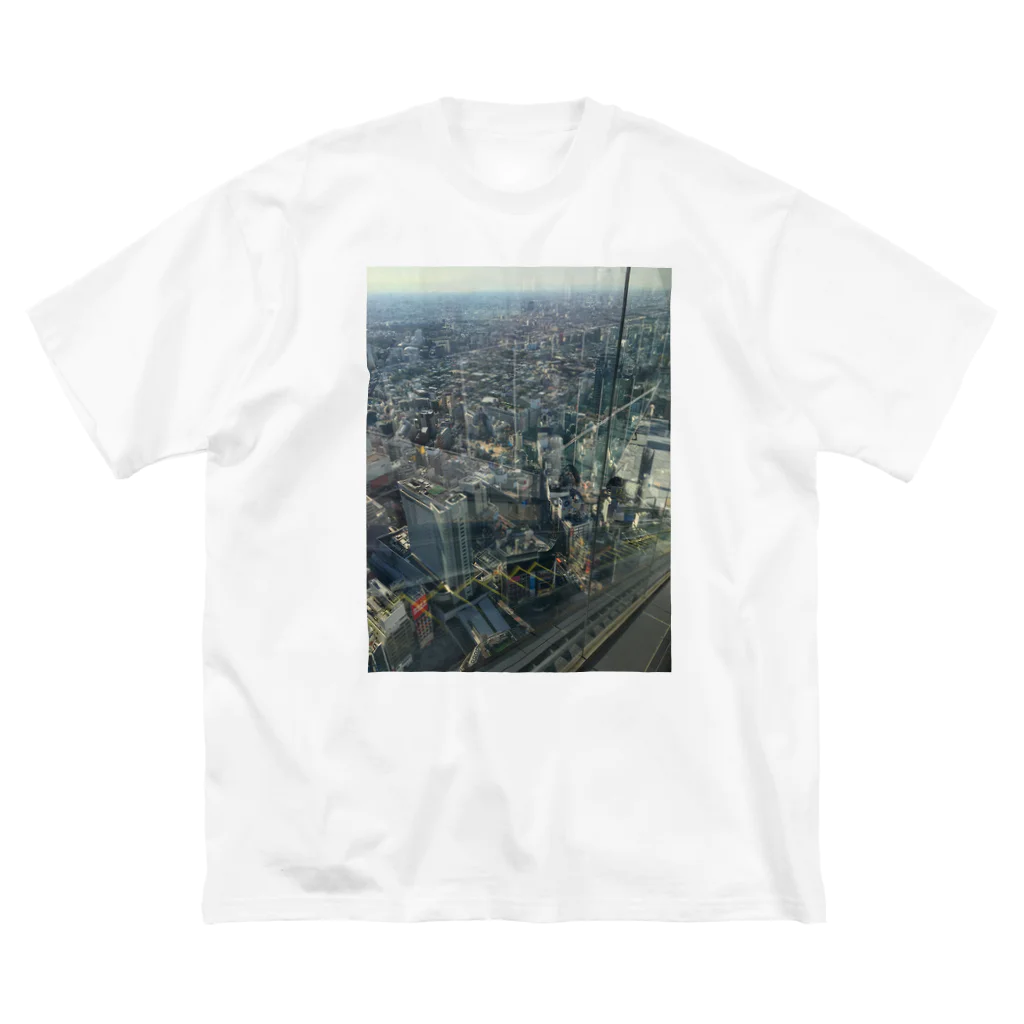 たかなしそうたの渋谷スカイからの景色 ビッグシルエットTシャツ