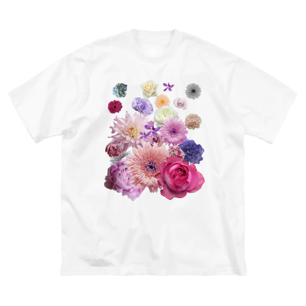 Suga DesignのPressed Flower(Cute) ビッグシルエットTシャツ