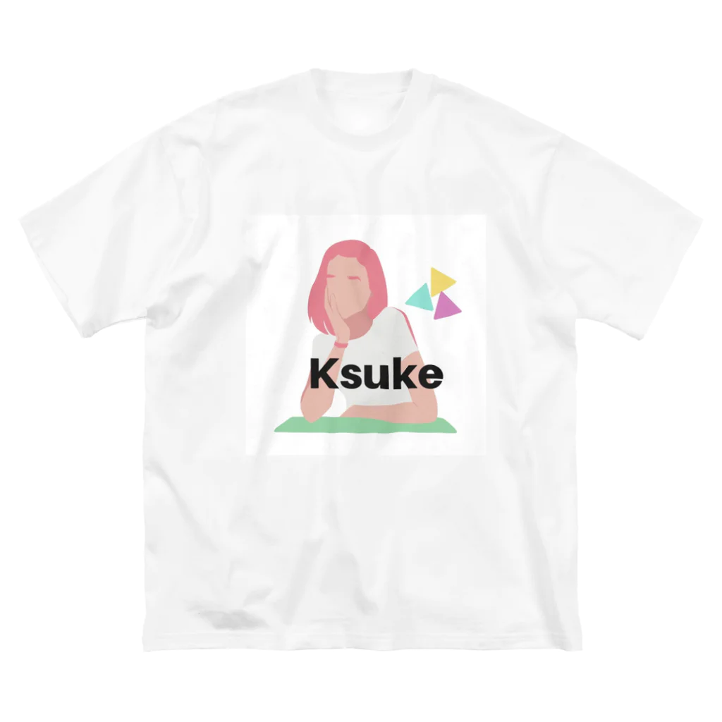 KsukeのKsuke ロゴ ビッグシルエットTシャツ