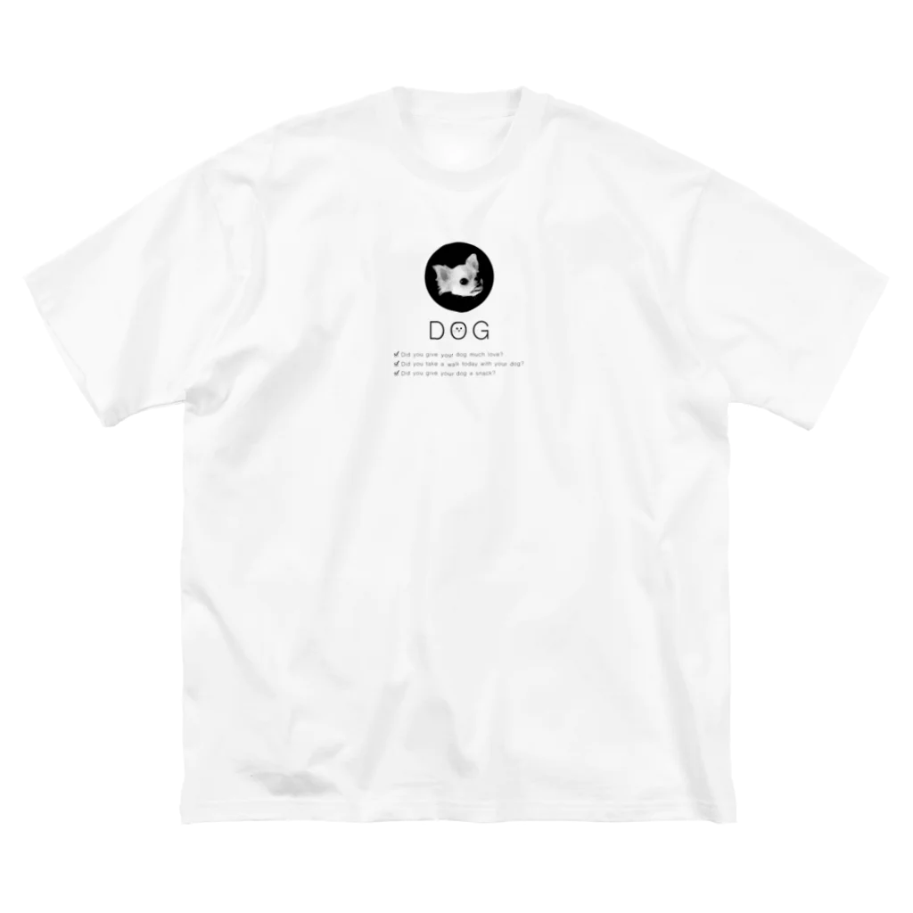 MONOSKALAのDOG_Tシャツ ビッグシルエットTシャツ