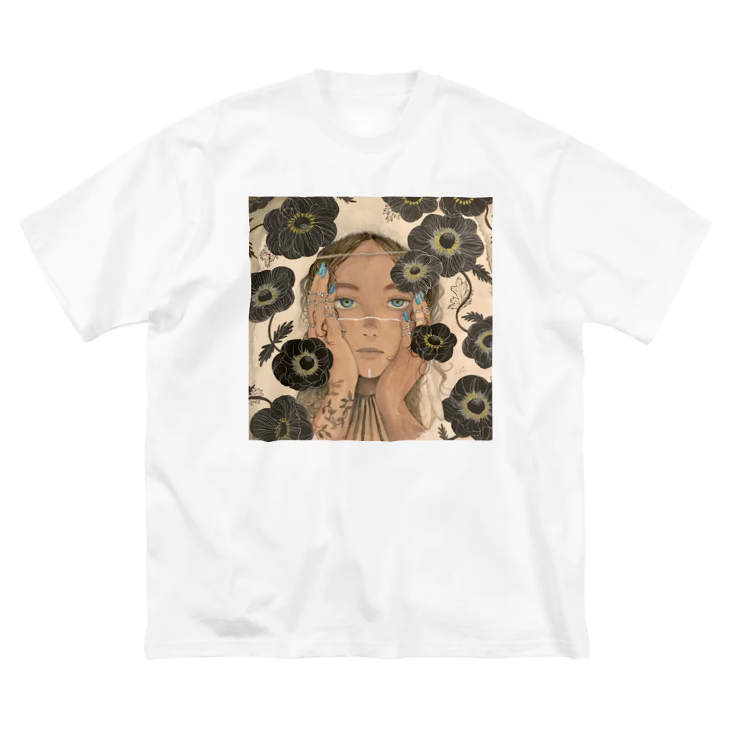 ウチノアイ Ai Uchinoの花の森・醒 ビッグシルエットTシャツ