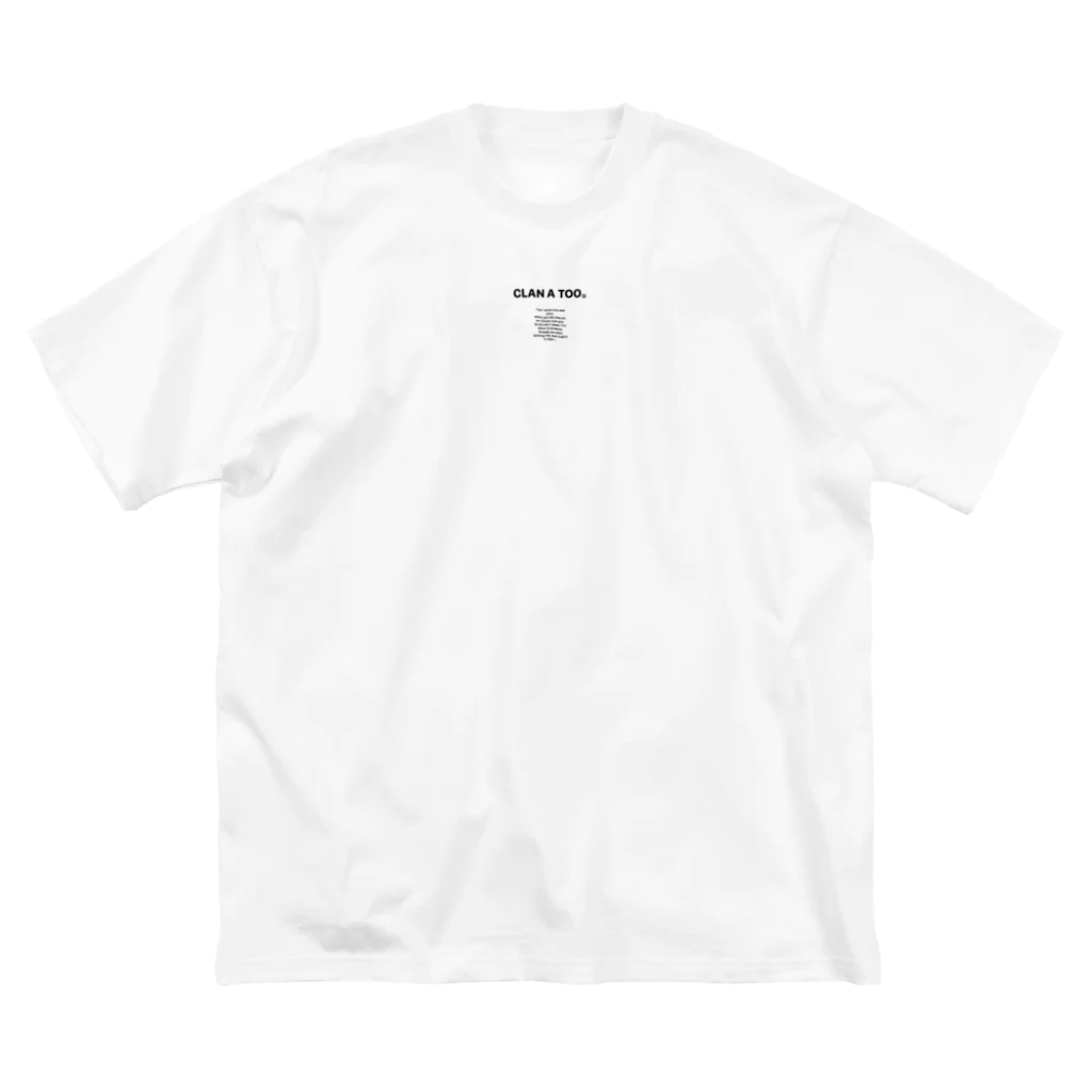 CLAN A TOO。のmini logo T-shirts ビッグシルエットTシャツ
