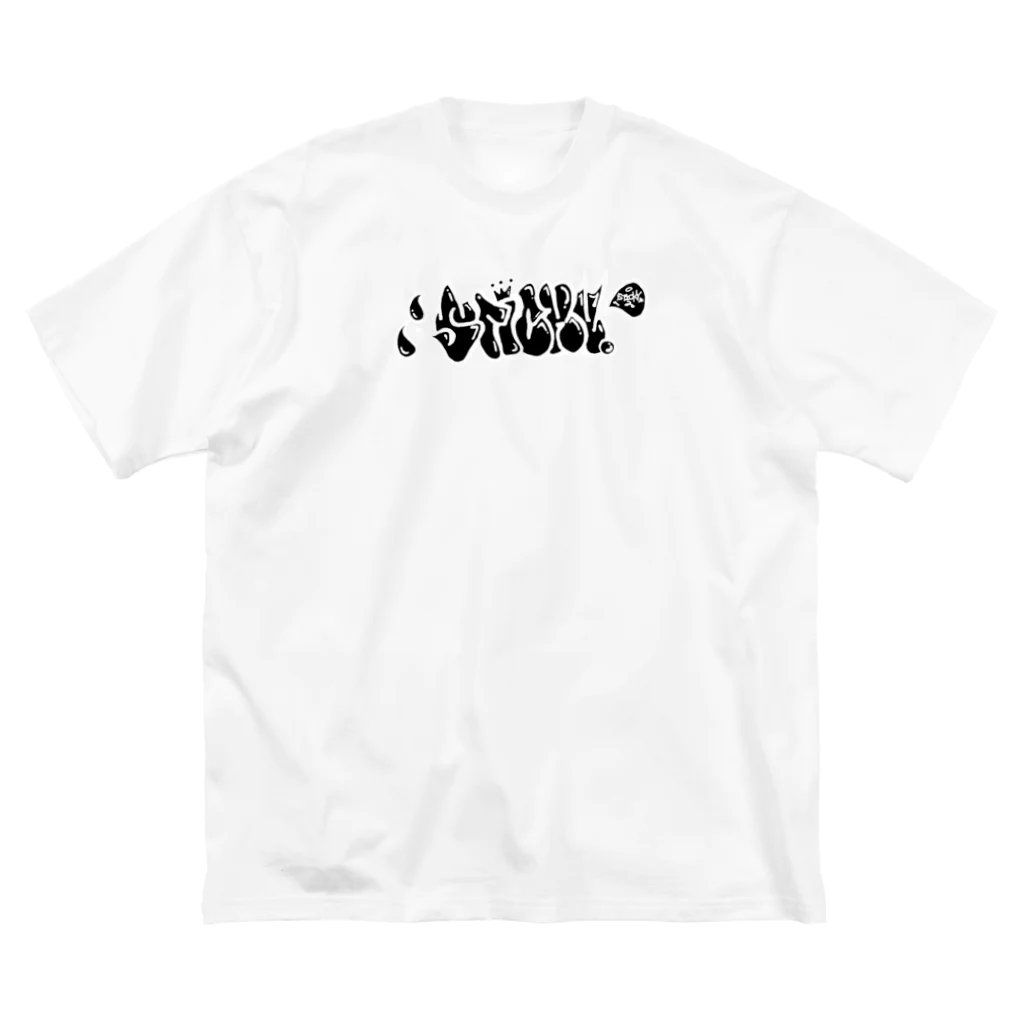 STICKYのSTICKY graffiti logo ビッグシルエットTシャツ