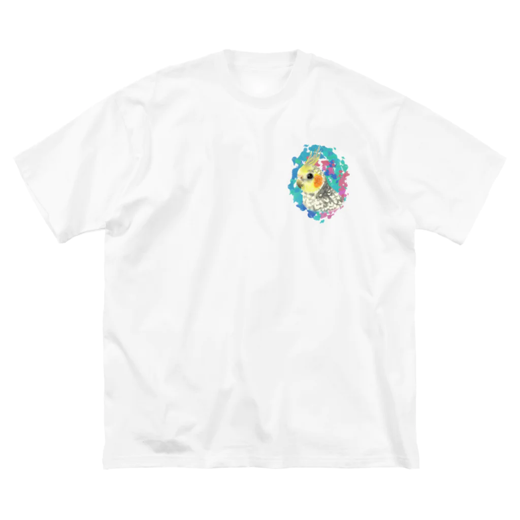 ＊えいぷりる どぎぃ工房＊のパールのオカメちゃん ビッグシルエットTシャツ