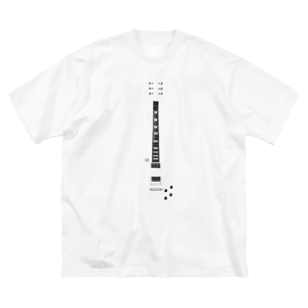 kumasanのmusic　good +s 「レスポール」 ビッグシルエットTシャツ