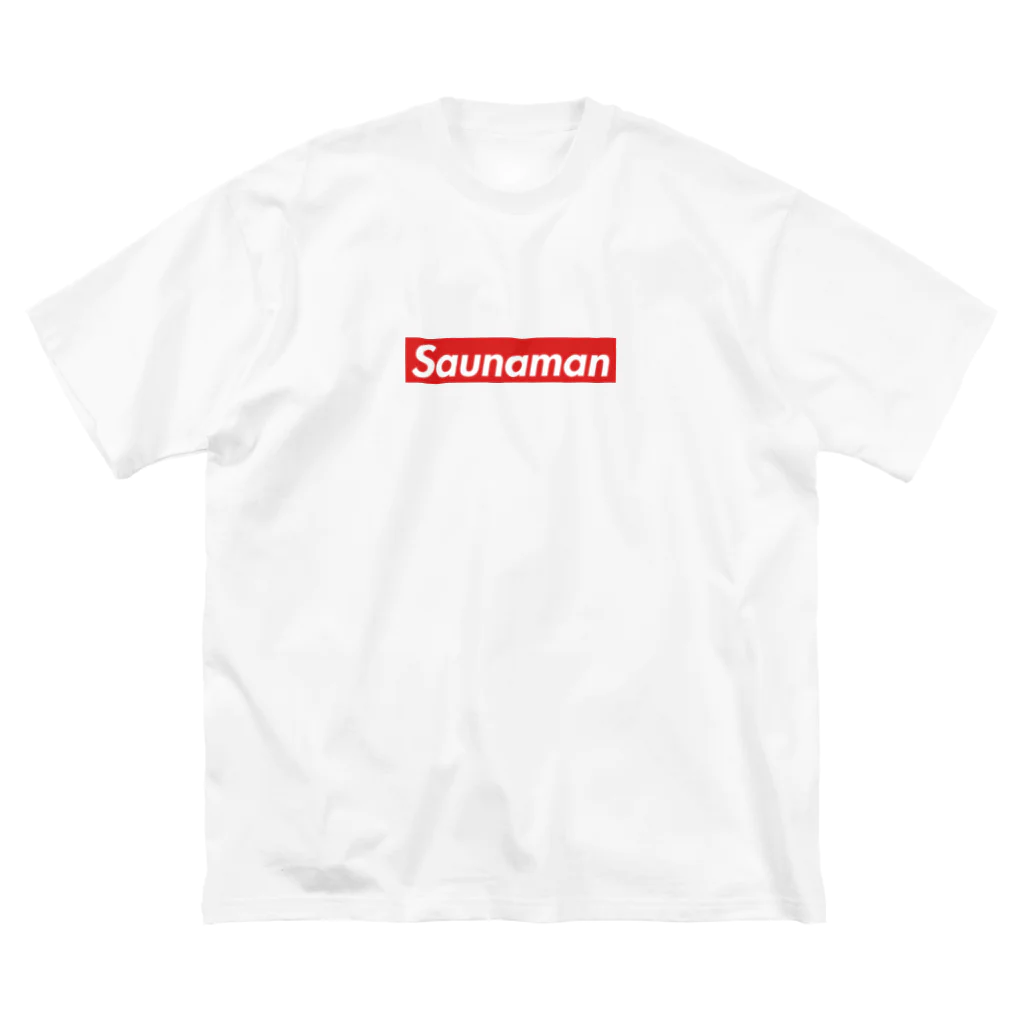 ほのぼの屋のSaunaman・赤 ビッグシルエットTシャツ