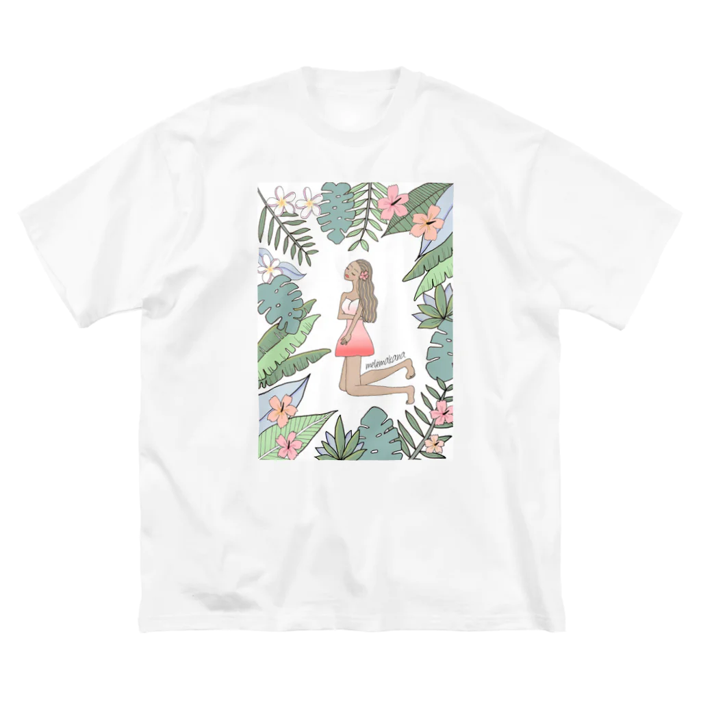🌺Maggie🌺のLeaves with girl Big T-Shirt