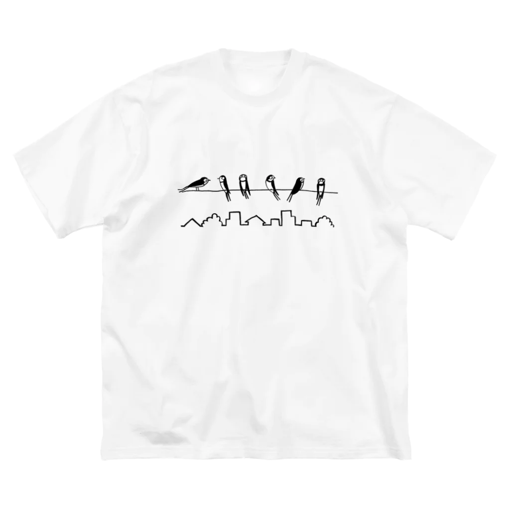 クラチシマの電線のツバメたち Big T-Shirt