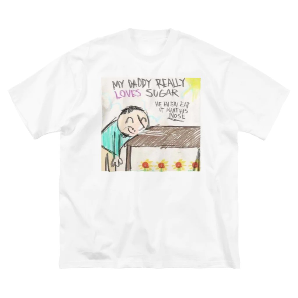 daru_の僕のパパ ビッグシルエットTシャツ