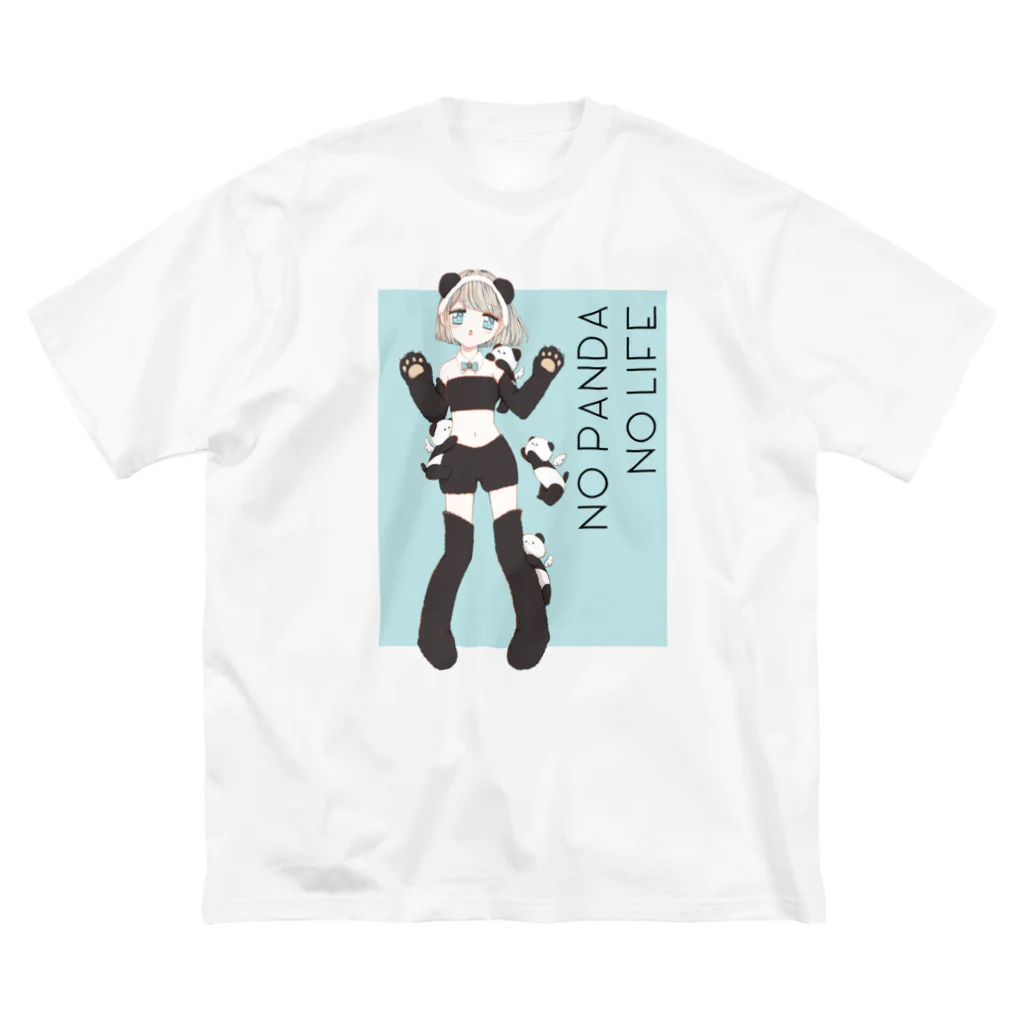 ミカリーナ。🔪のNO PANDA,NO LIFE. ビッグシルエットTシャツ