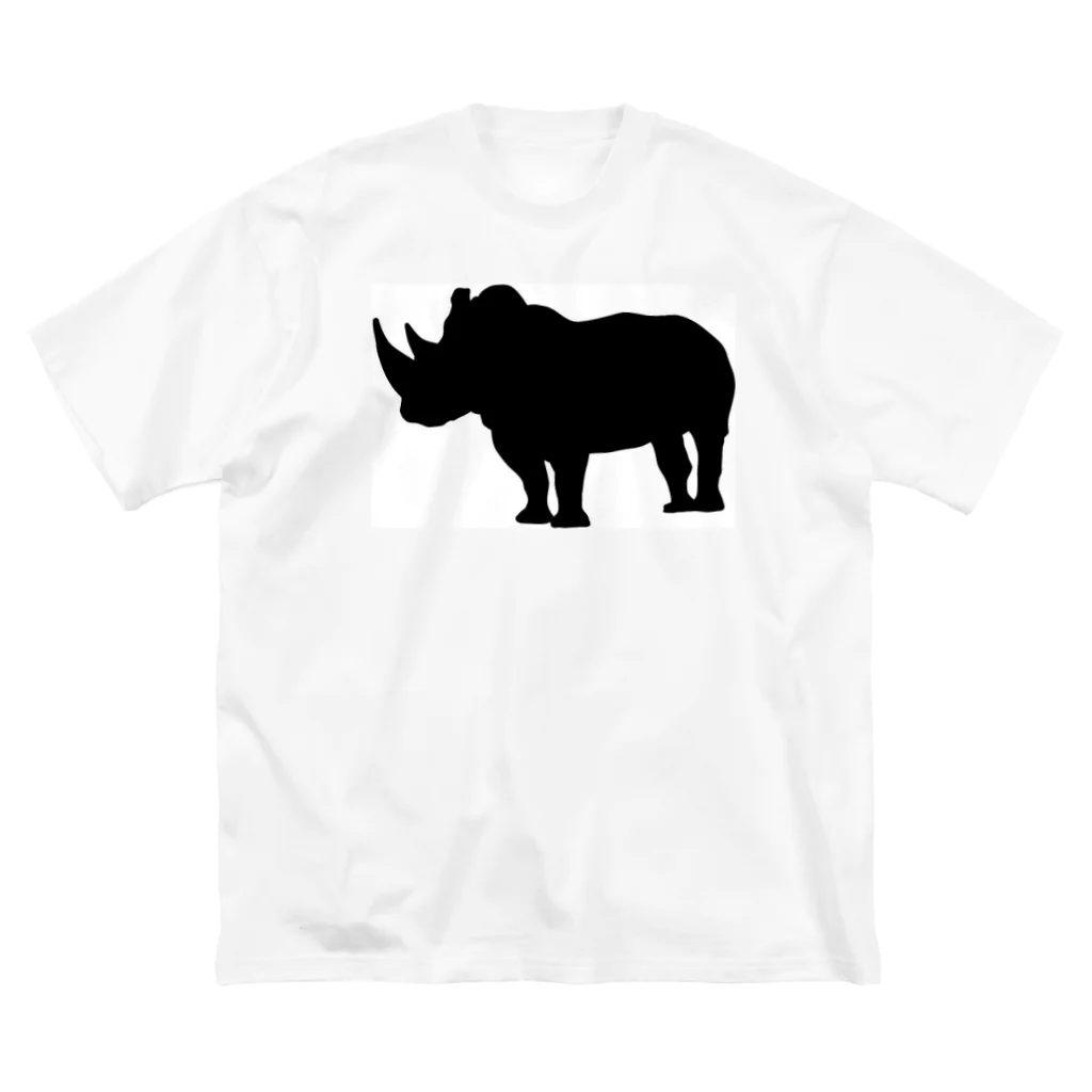 ogawのサイのシルエットのTシャツ Big T-Shirt