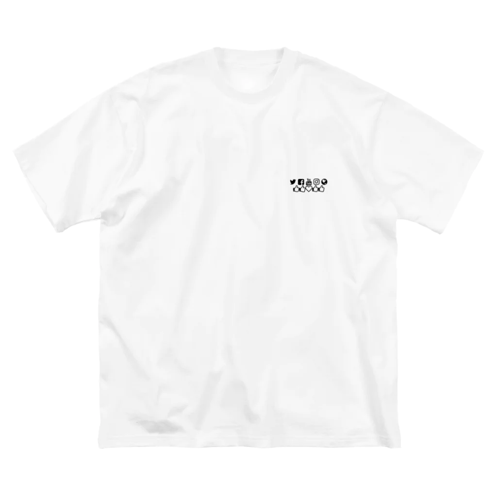 倶楽部㍉のSNS ビッグシルエットTシャツ