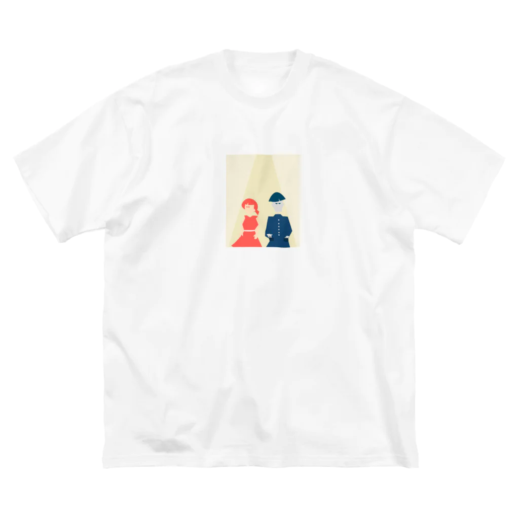 akadattanodeの男女コンビ ビッグシルエットTシャツ