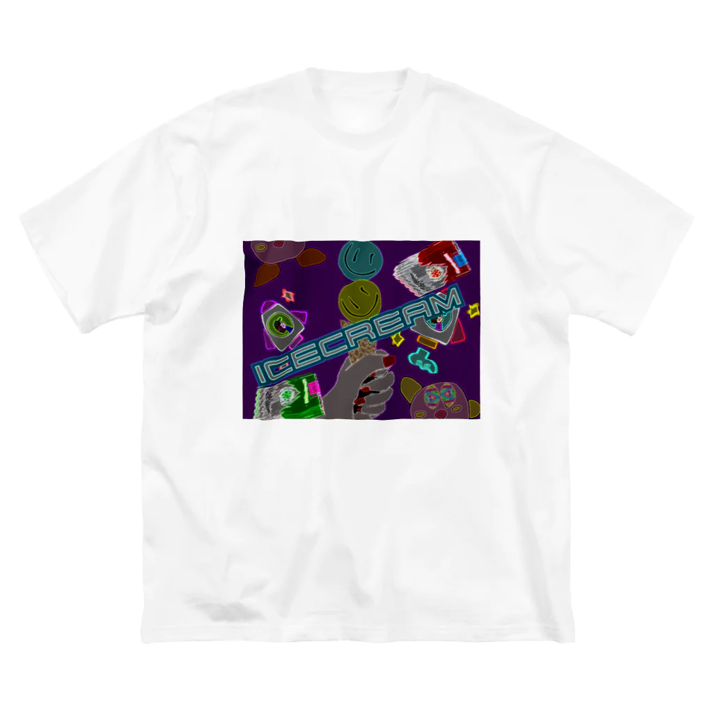 ICECREAMのICECREAM ビッグシルエットTシャツ