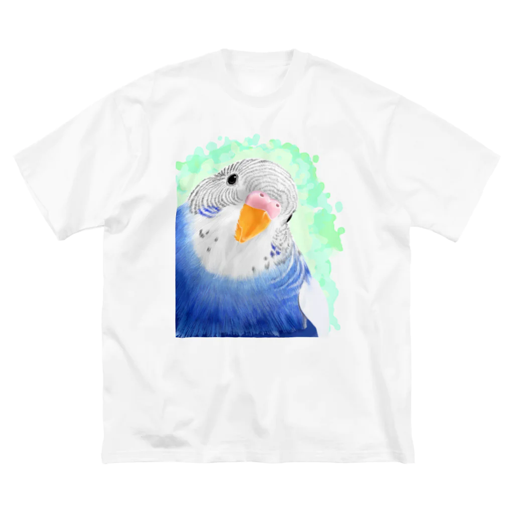 まめるりはことりのセキセイインコ　オパーリン大【まめるりはことり】 Big T-Shirt