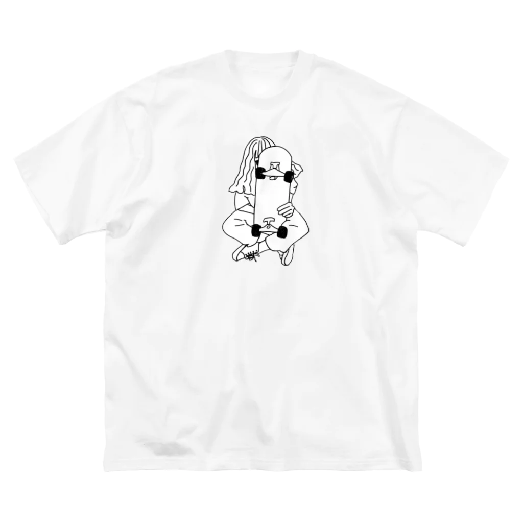 930kasumiのスケボー女子 ビッグシルエットTシャツ