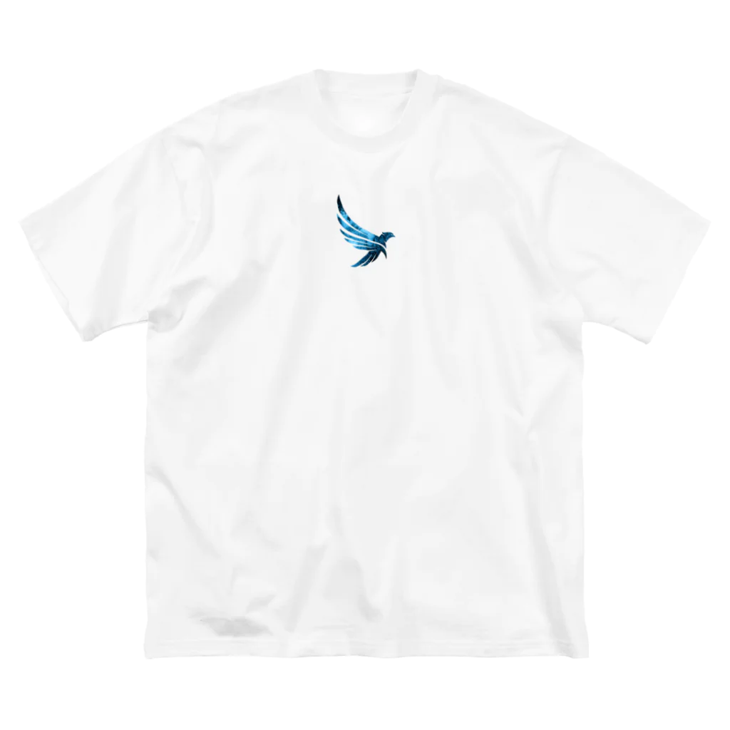 daisuke0609の「青い鳥柄」オーバーサイズ Big T-Shirt