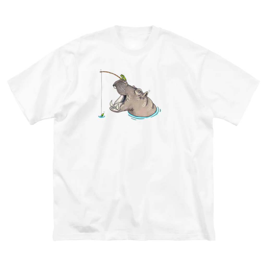 Leee_sanのカバと釣りカエル ビッグシルエットTシャツ