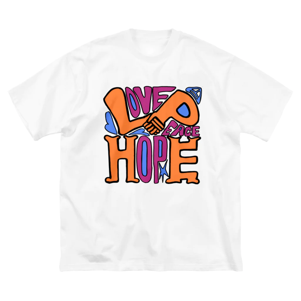 Do As D Did "Dadd."の(Love+Peace)×Hope ビッグシルエットTシャツ