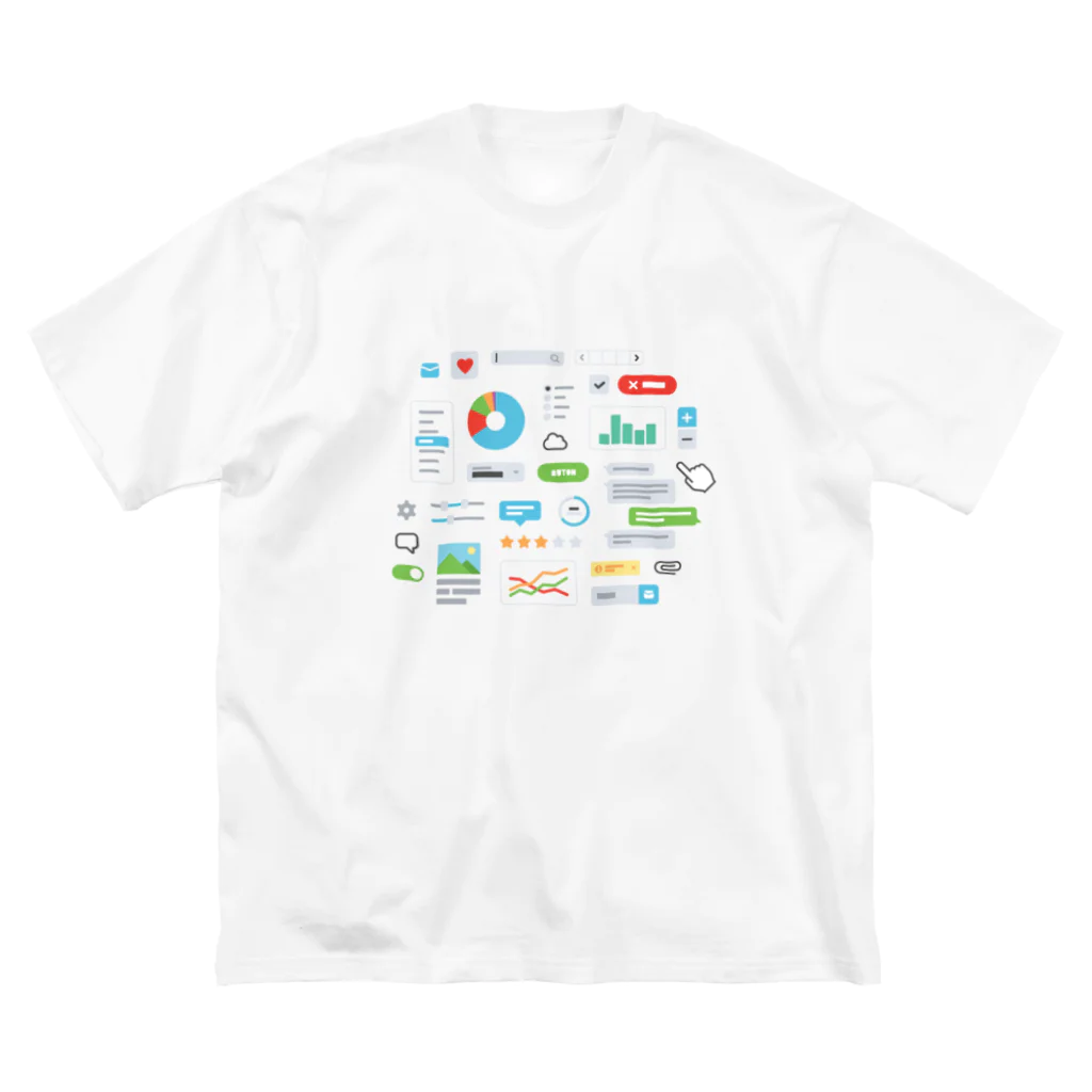 NOBODY754のUI/UX (Light) Big T-Shirt