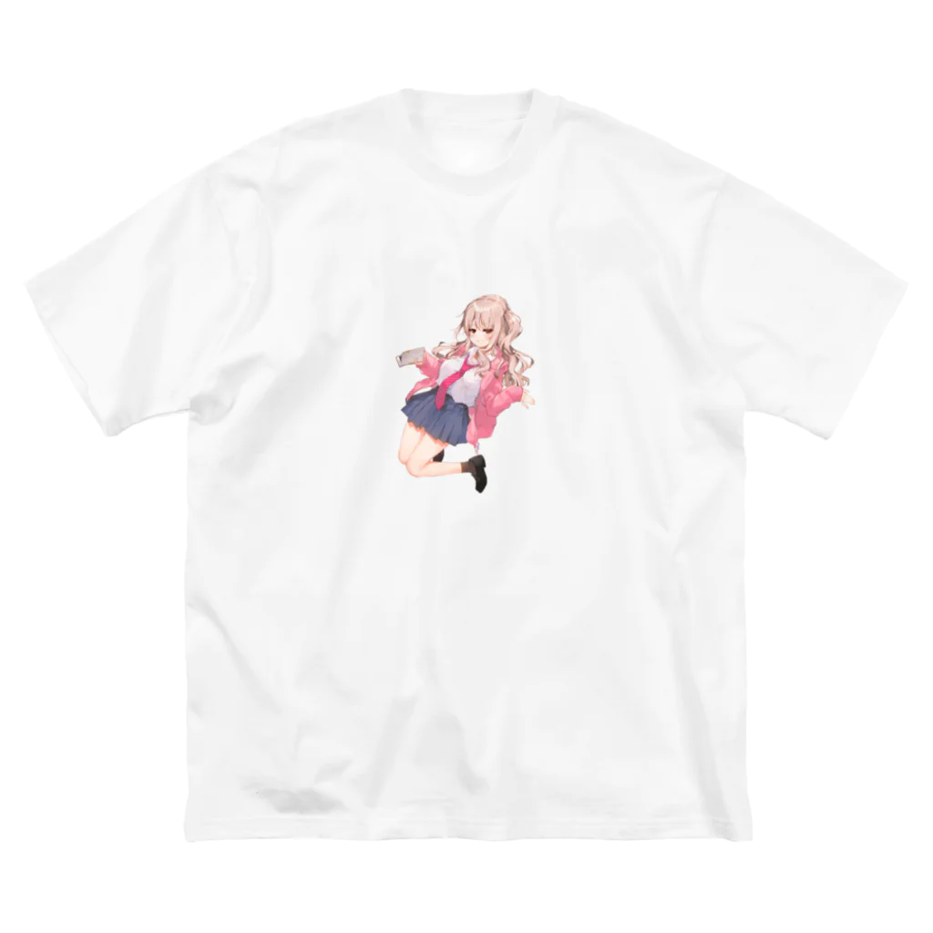 上海飯店 -shanghai hanten-のゆるギャルJK！綾瀬ひなた_制服 ビッグシルエットTシャツ