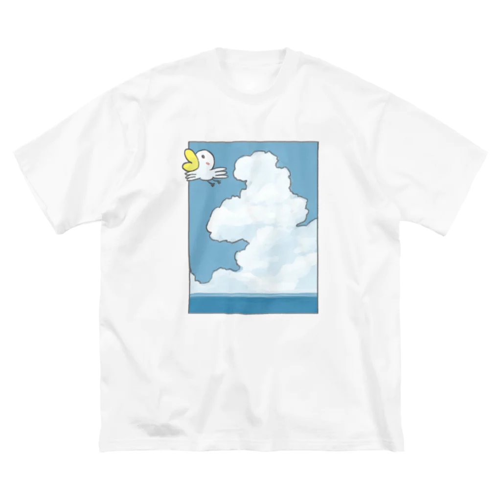 軽減されそこなったまつぴー10%のAhiru can fly in the sky. ビッグシルエットTシャツ