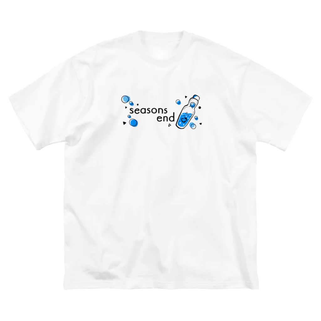 tamachiおりじなる。のseasons end しゅわしゅわラムネ (白) ビッグシルエットTシャツ