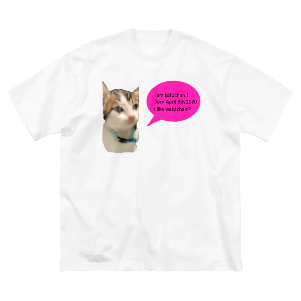 finのこふちゃん英語 ビッグシルエットTシャツ