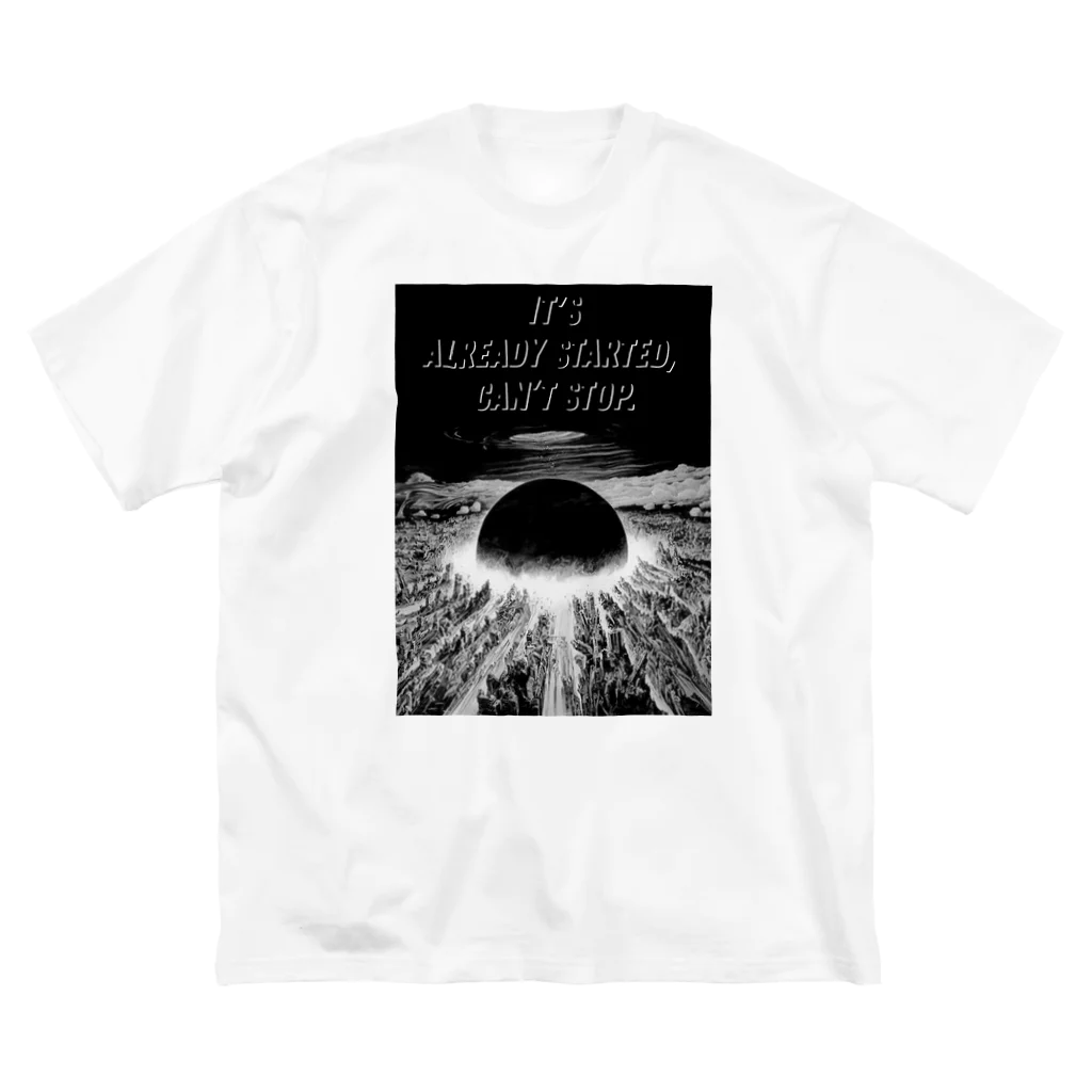 sapphirusのIt's already started, can’t stop.-A font ver ビッグシルエットTシャツ