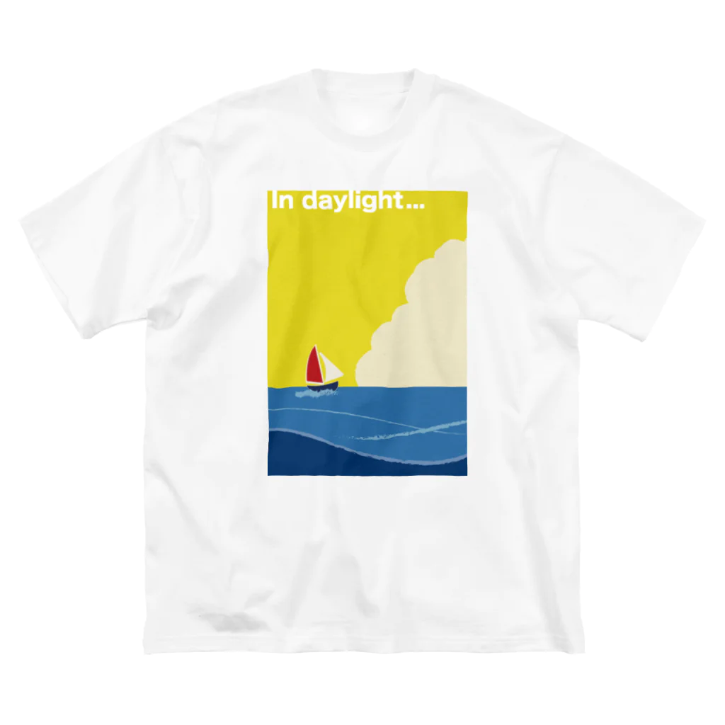 OMIKUJIの昼の海 ビッグシルエットTシャツ