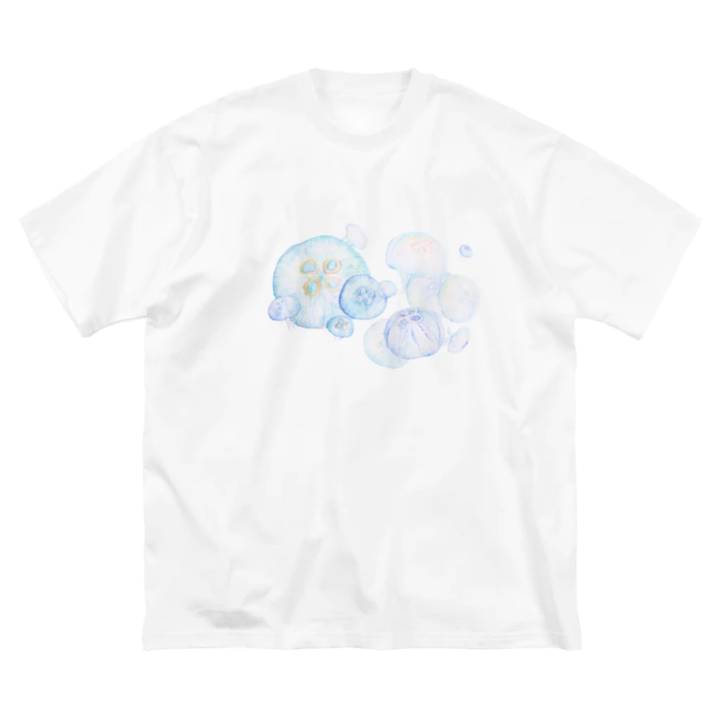 あとりえくらげのシャボン玉ミズクラゲ ビッグシルエットTシャツ