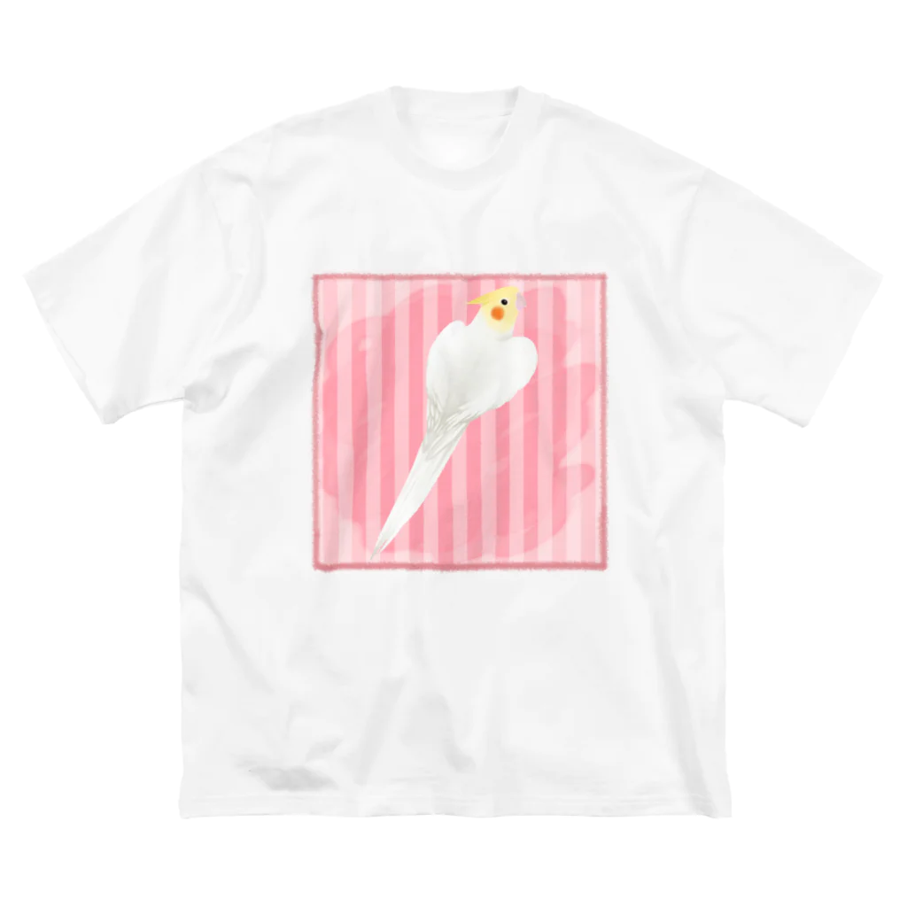 まめるりはことりのオカメインコ　ハートルチノーオカメインコ【まめるりはことり】 Big T-Shirt