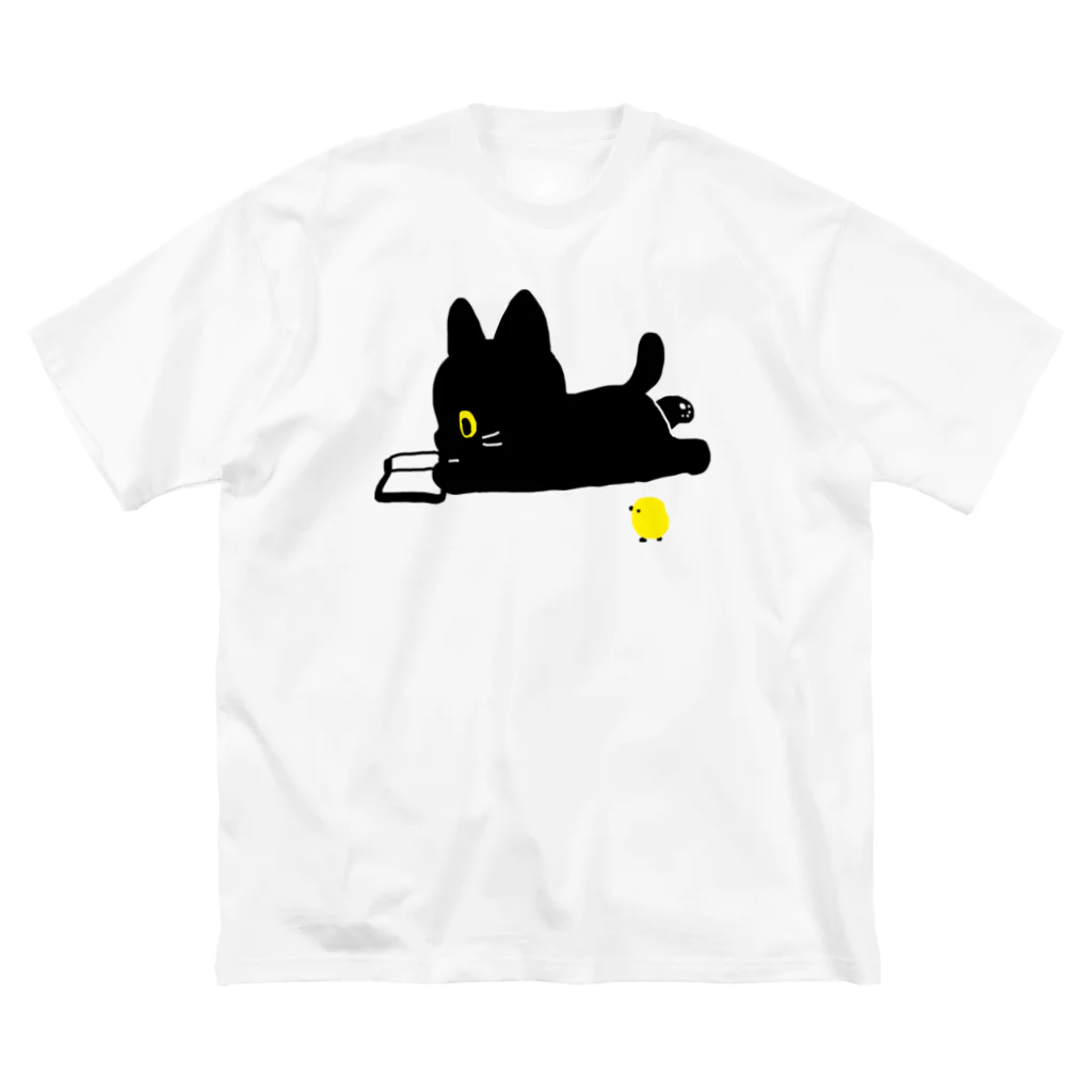 ちゃこぺん（SUZURI店）のロッタ本を読む ビッグシルエットTシャツ