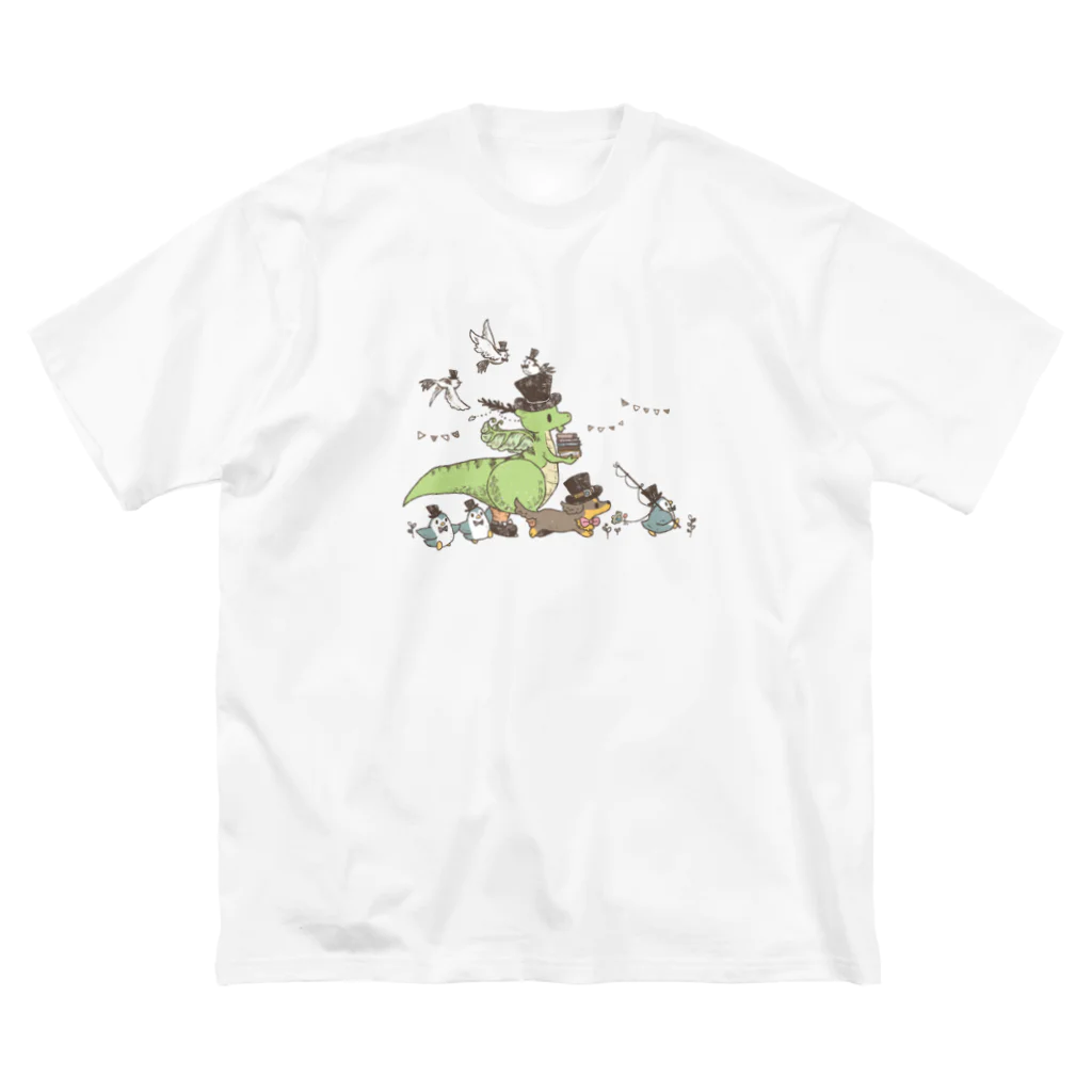 める＊のドラゴンさん ビッグシルエットTシャツ