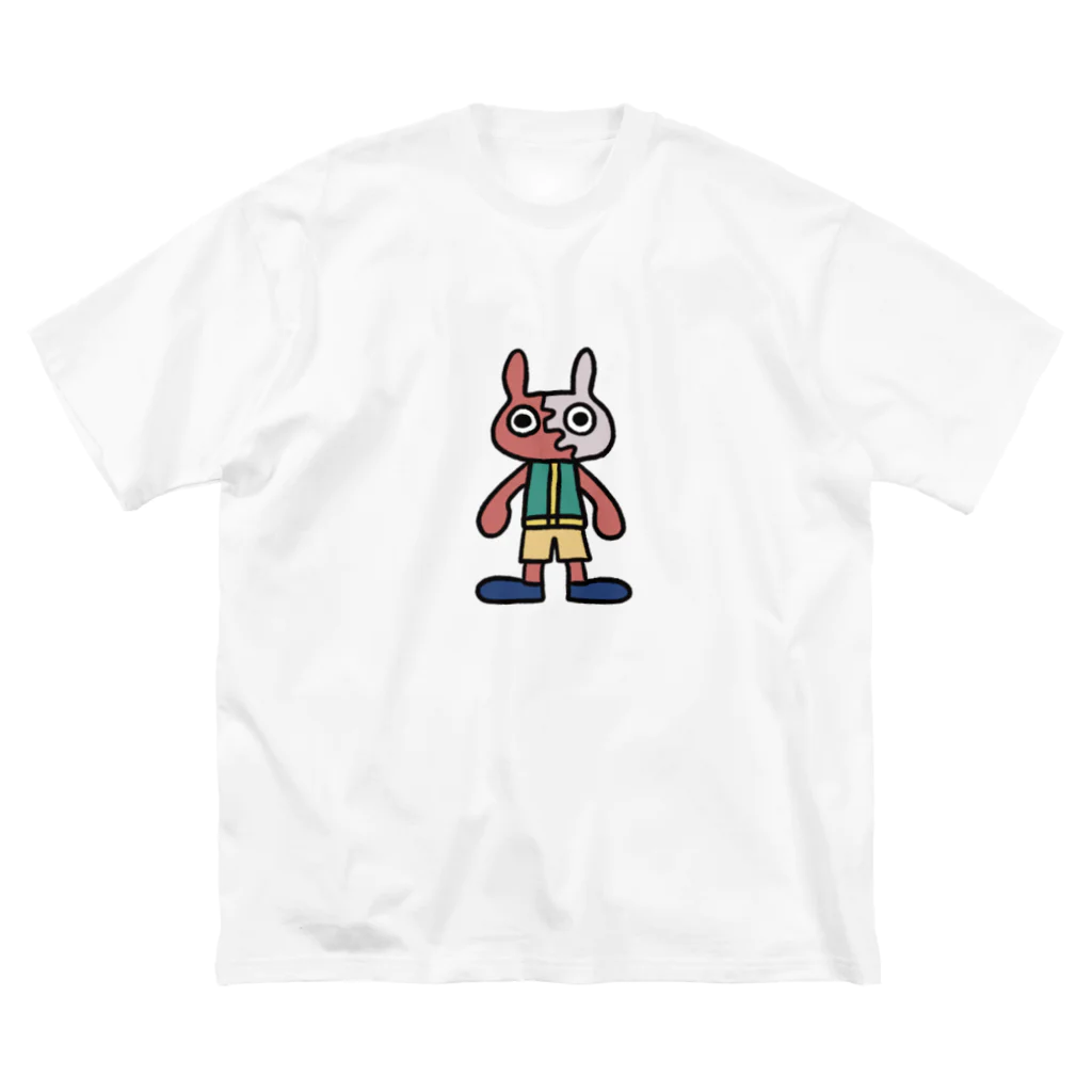 なつぽむ。のイカしてるうさぎくん ビッグシルエットTシャツ