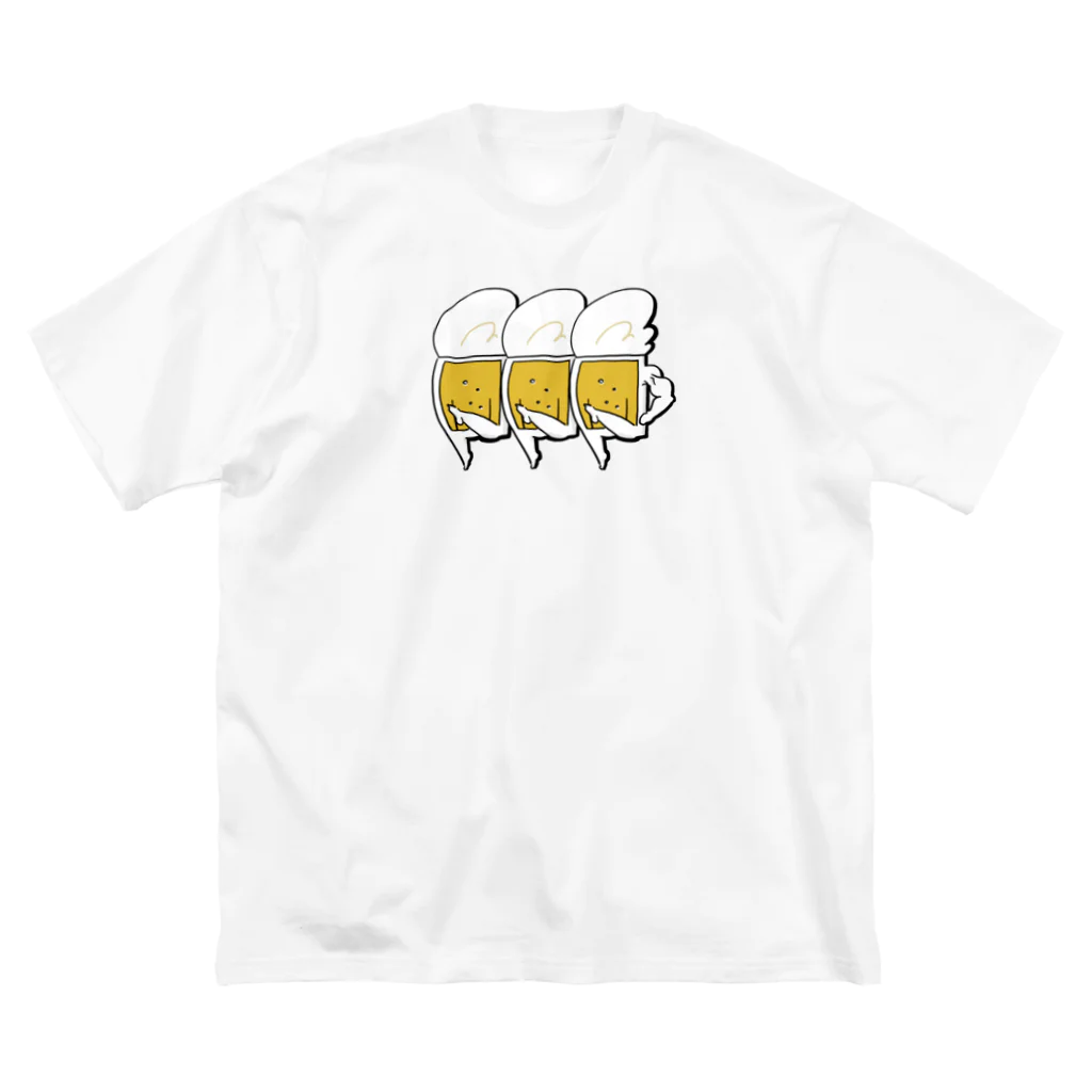 さくら もたけの踊るビールSTEP3 ビッグシルエットTシャツ