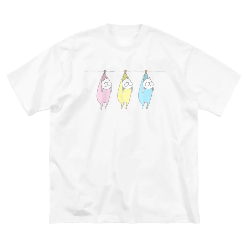 くらきち ONLINE SHOPのねこタイツの洗濯 白昼夢 Big T-Shirt