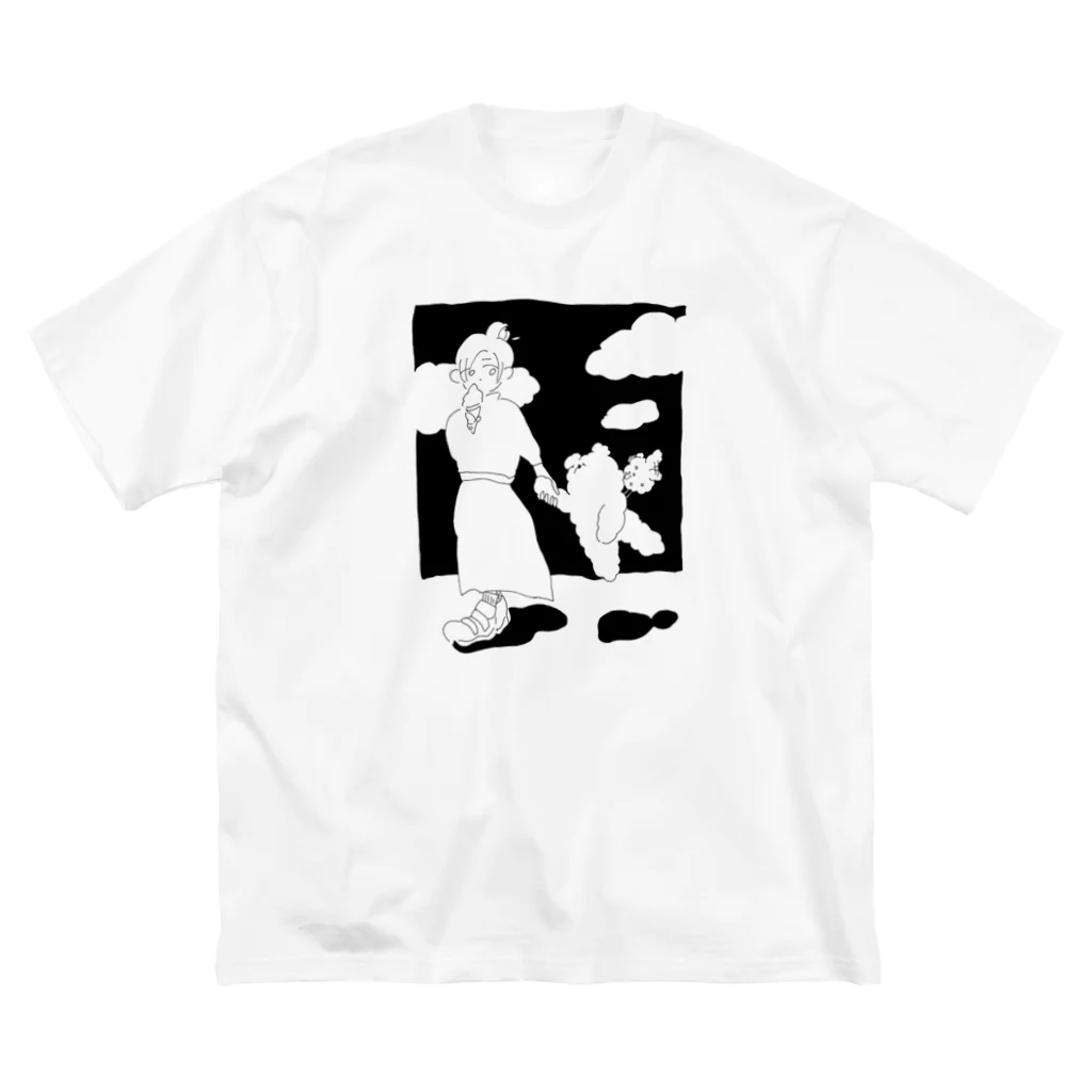 吉田マヨ子のひよこ頑張る ビッグシルエットTシャツ