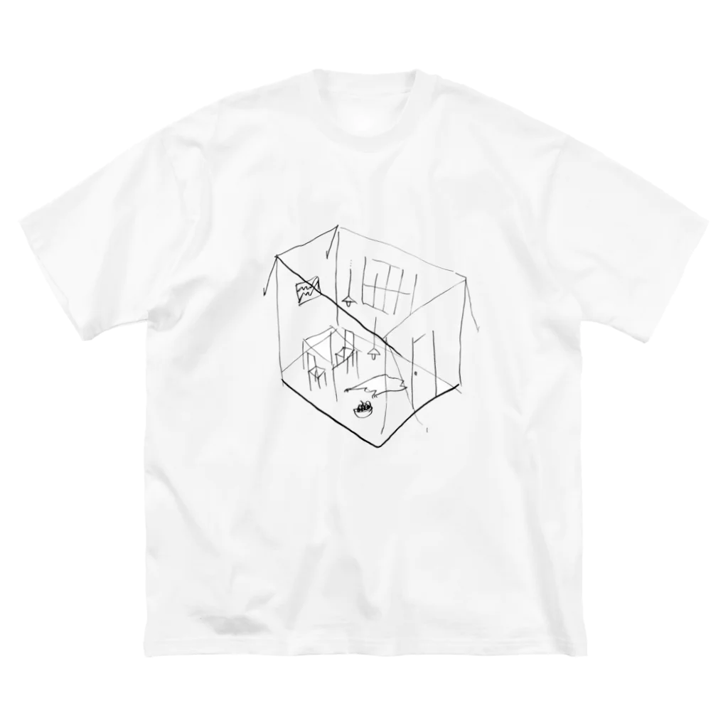 yepstefanieのGHOST ROOM ビッグシルエットTシャツ