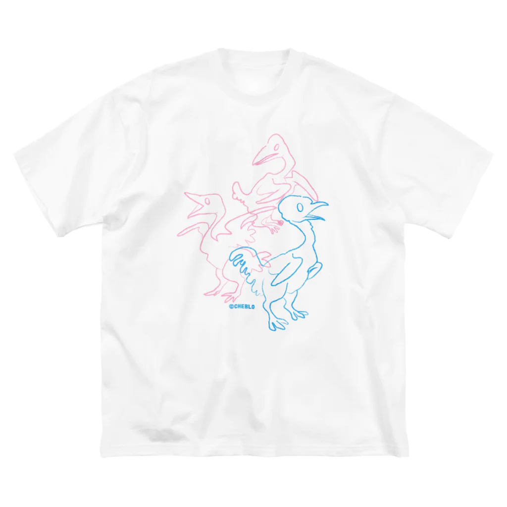 CHEBLOの三羽 ビッグシルエットTシャツ