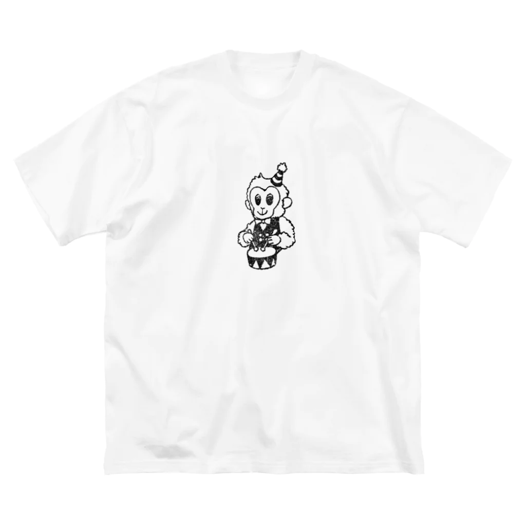 Quccoのおさるさん ビッグシルエットTシャツ