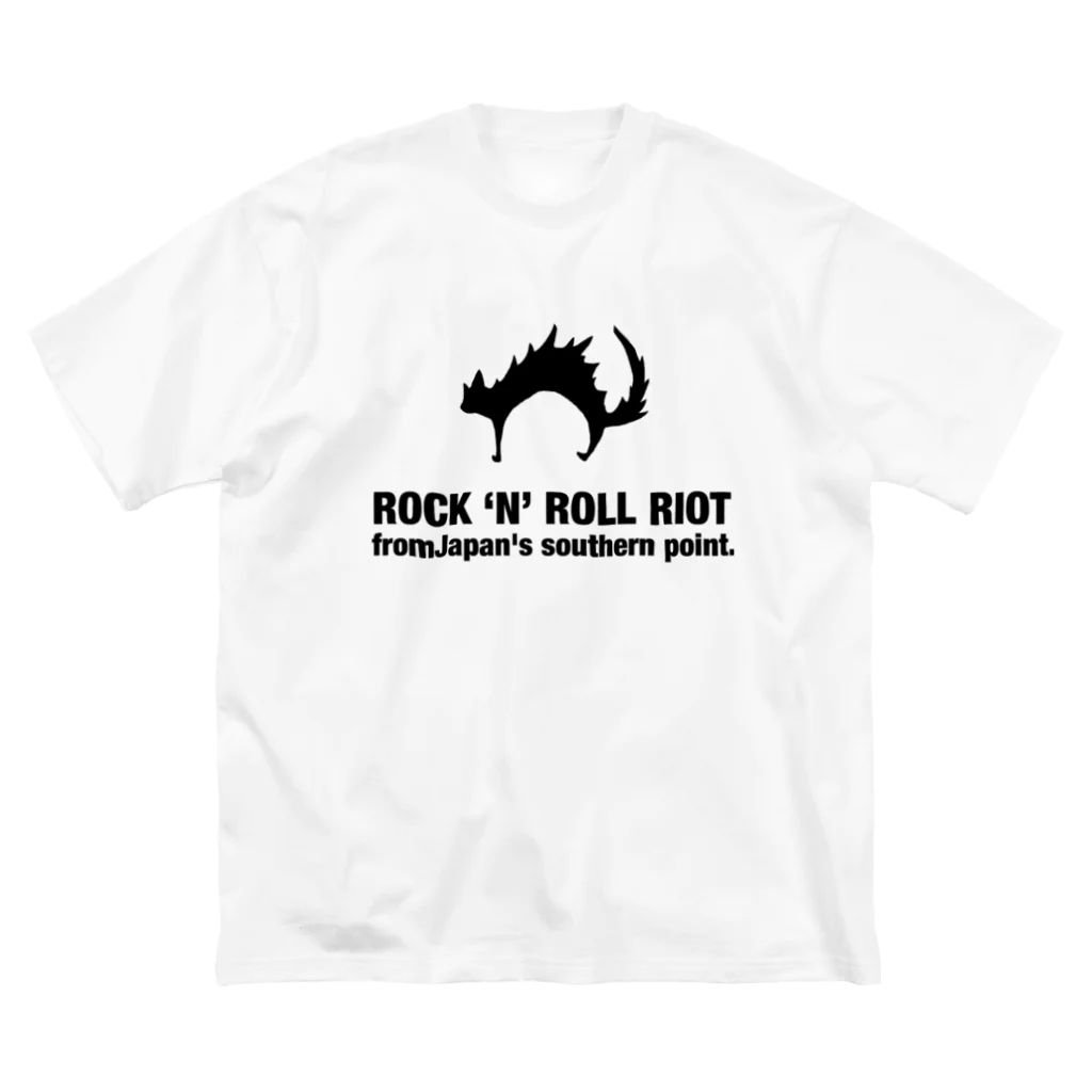 シュレディンガーの嘘のR&R RIOT 両面プリント Big T-Shirt